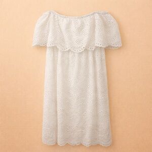 SWEET LEMON EYELET OFF THE SHOULDER DRESS